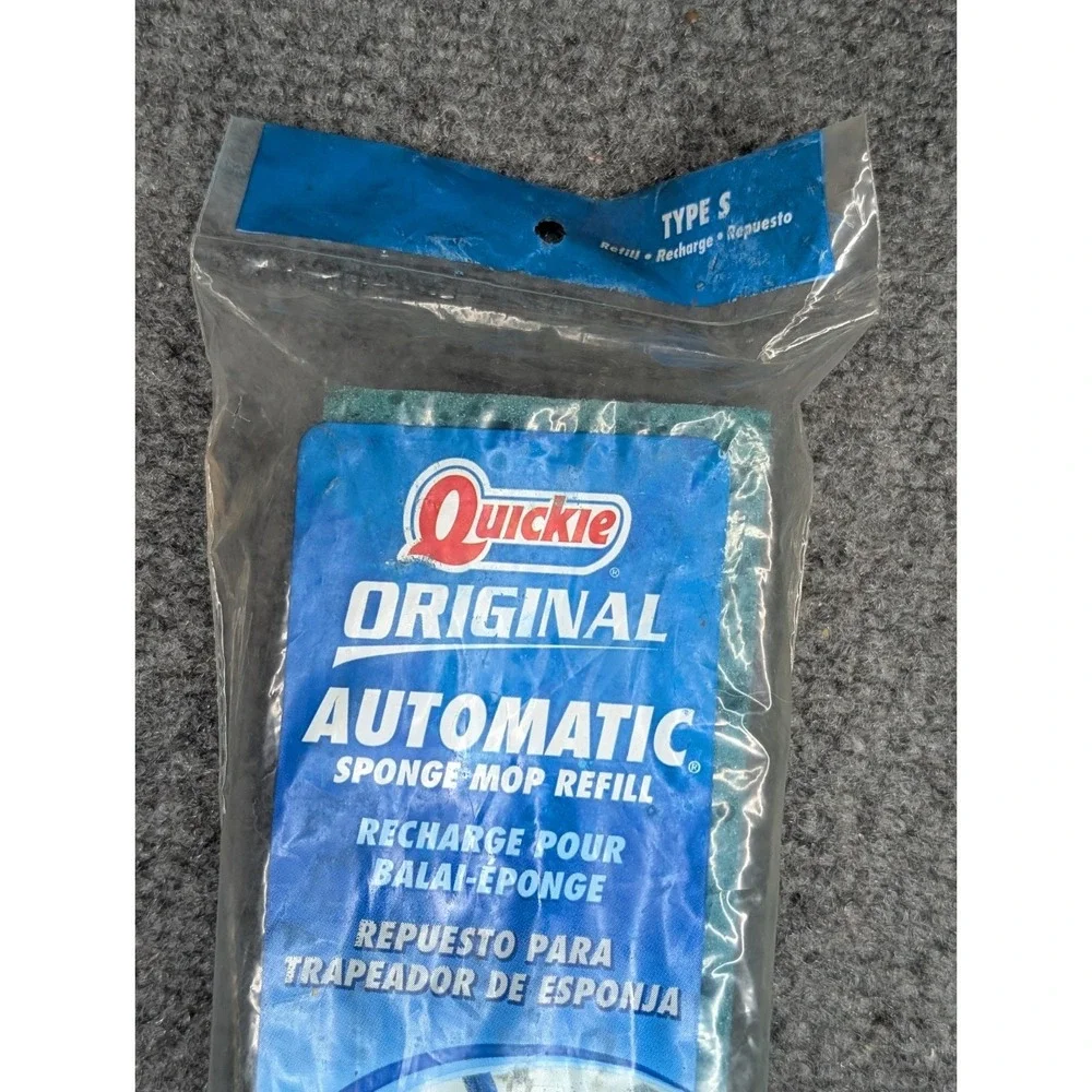 Quickie Original Automatic Sponge Mop Refill Type S For #045 Mops Blue NEW